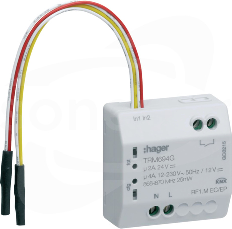 KNX q/e/s 1kr+2kr Wyjście załączające przekaźnikowe+wejście bezpoten
