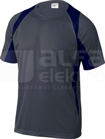 BALI szaro-granatowy XL T-shirt dwukolorowy szybkoschnący