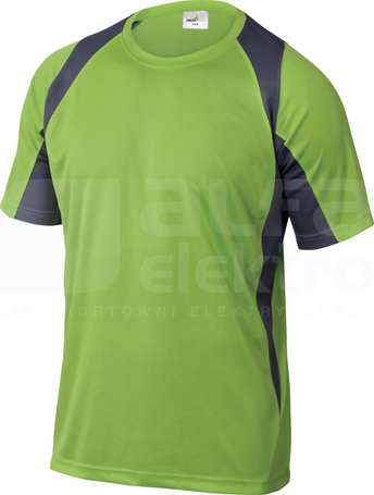BALI zielono-szary XXL T-shirt dwukolorowy szybkoschnący