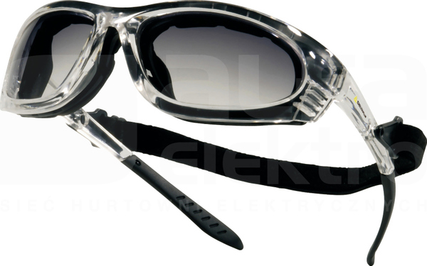 BLOW GRADIENT bezbarwno-czarny Okulary