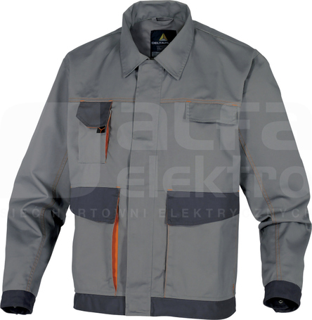 DMACHVES jasnoszary-pomarańczowy 3XL Bluza D-MACH