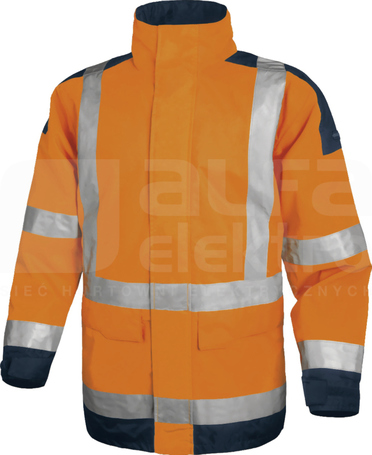 EASYVIEW pomarańczowy fluo-granatowy 3XL Kurtka ostrzegawcza