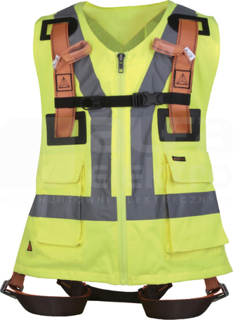 HAR12GIL żółty fluo XL/XXL Szelki 2-punkt+kamizelka