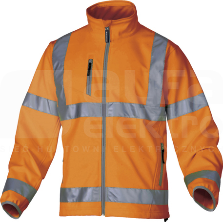 MOONLIGHT pomarańczowy fluo L Kurtka softshell ostrzeg.wodoodp-oddych.