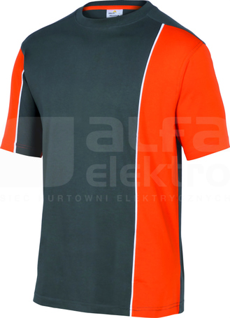 MSTST szaro-pomarańczowy 3XL T-shirt dwukolorowy MACH2