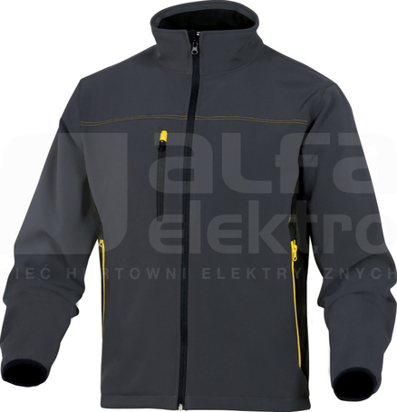 MYSEN szaro-żółty S Bluza softshell D-MACH
