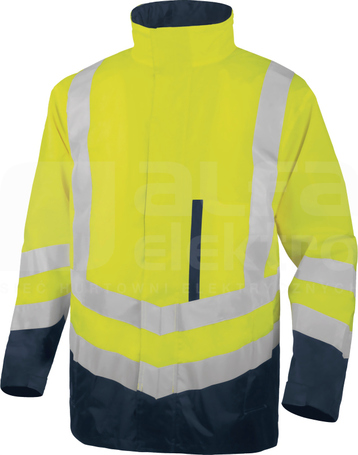 OPTIMUM żółty fluo-granatowy M Kurtka ostrzegawcza 4w1 odpin.kamizelka