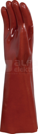 BASF PVCC400 czerwony 10 Rękawice chemiczne pvc/dżersej