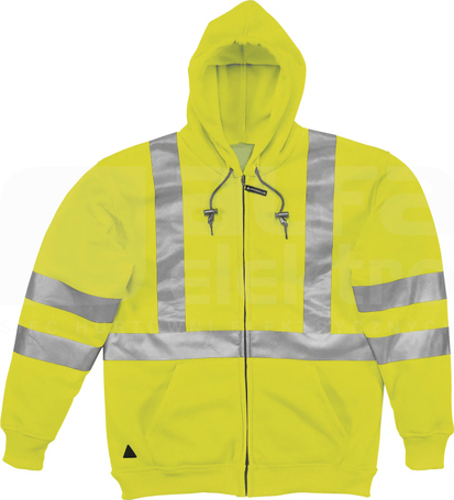 RESCUE HV żółty fluo L Bluza z kapturem