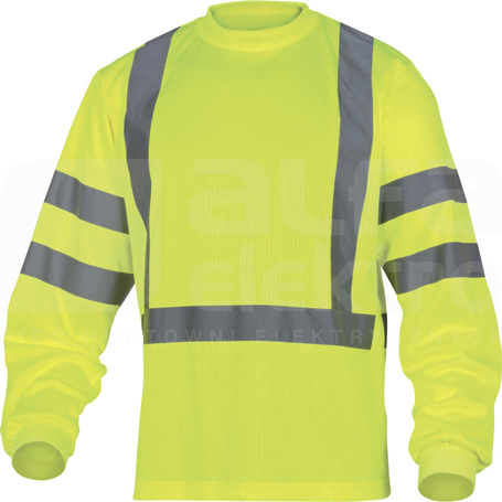 RUDDER żółty fluo L T-shirt ostrzegawczy z długimi rękawami
