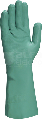 NITREX VE802 zielony 10/11 Rękawice nitrylowe flokowane