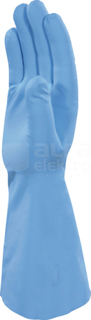 NITREX VE830 niebieski 7/8 Rękawice nitrylowe chlorowane
