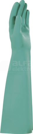 NITREX VE846 zielony 9/10 Rękawice nitrylowe chlorowane