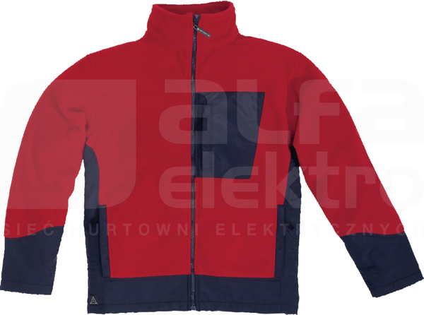 BOLTON czerwono-granatowy 3XL Bluza polar