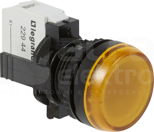230VAC żółty Lampka LED