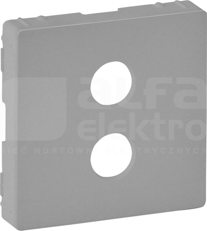 VALENA LIFE aluminium Plakietka gniazda głośnikowego pojedynczego
