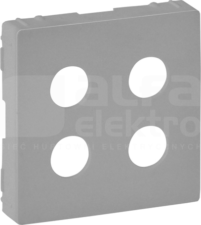 VALENA LIFE aluminium Plakietka gniazda głośnikowego podwójnego