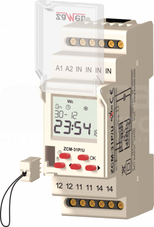 ZCM-31P/U 24-250VAC/30-300VDC Programator czasowy astronomiczny
