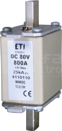 NH00 200A 80VDC Wkładka bezpiecznikowa