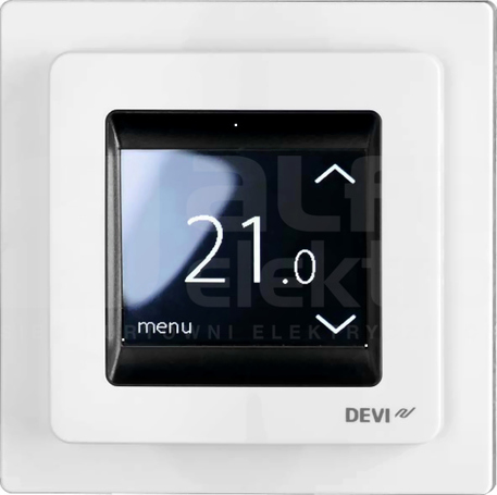 DEVIREG TOUCH RAL9016 biały Termostat programowalny dotykowy