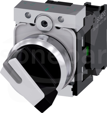 SIRIUS ACT 22mm O-I 1NO czar/bia Przełącznik z możl.podśw.metal