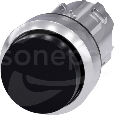 SIRIUS ACT 22mm z samop.czarny Przycisk wystający metal