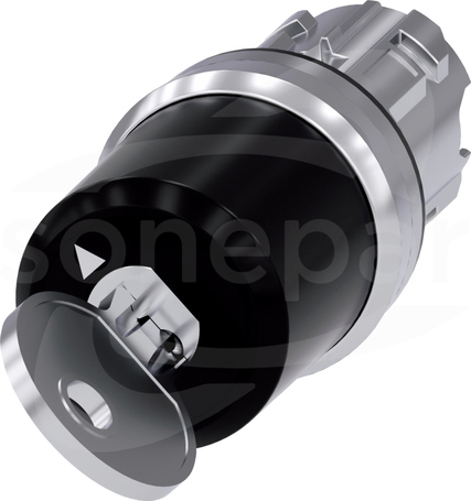 SIRIUS ACT 22mm O-I b/samop. Przełącznik z kluczem CES metal