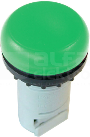 M22-LC-G ZIELONA PŁASKA IP67 Lampka sygnalizacyjna