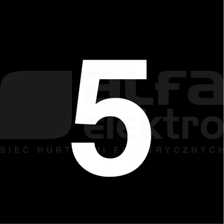 85TQ18 5 czarna TABLICZKA OPISOWA PRZYCISKU