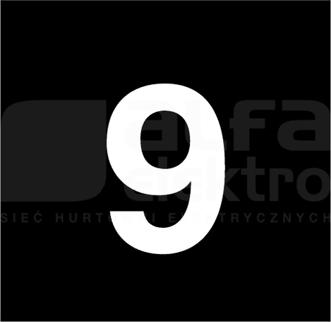 89TQ18 9 czarna TABLICZKA OPISOWA PRZYCISKU