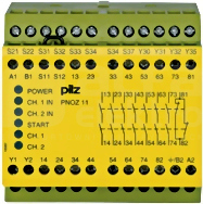 PNOZ 11 42VAC 24VDC 7n/o 1n/c Przekaźnik bezpieczeństwa wył.aw/drzwi och/kurt.św