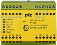 PNOZ EX 120VAC 3n/o 1n/c Przekaźnik bezpieczeństwa wył.aw/drzwi och/kurt.św