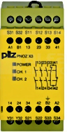 PNOZ X3 120VAC 24VDC 3n/o 1n/c 1so Przekaźnik bezpieczeństwa wył.aw/drzwi och/kurt.św