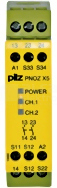 PNOZ X5J 24VDC 2n/o Przekaźnik bezpieczeństwa wył.aw/drzwi och/kurt.św