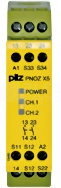 PNOZ X5.1 24VDC 2n/o Przekaźnik bezpieczeństwa wył.aw/drzwi och/kurt.św