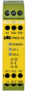 PNOZ X5 12VDC 2n/o Przekaźnik bezpieczeństwa wył.aw/drzwi och/kurt.św