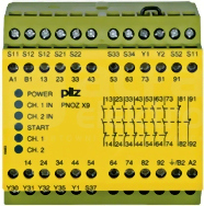 PNOZ X9 100-120VAC 24VDC 7n/o 2n/c 2so Przekaźnik bezpieczeństwa wył.aw/drzwi och/kurt.św