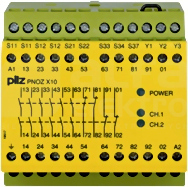 PNOZ X10 24VAC 6n/o 4n/c 3LED Przekaźnik bezpieczeństwa wył.aw/drzwi och/kurt.św