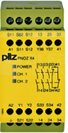 PNOZ X4 120VAC 3n/o 1n/c Przekaźnik bezpieczeństwa wył.aw/drzwi och/kurt.św