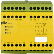 PNOZ 1 24VAC 3n/o 1n/c Przekaźnik bezpieczeństwa wył.aw/drzwi och/kurt.św