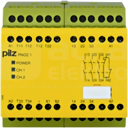 PNOZ 1 110-120VAC 3n/o 1n/c Przekaźnik bezpieczeństwa wył.aw/drzwi och/kurt.św