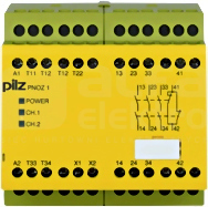 PNOZ 1 24VDC 3n/o 1n/c Przekaźnik bezpieczeństwa wył.aw/drzwi och/kurt.św
