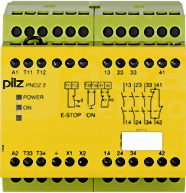 PNOZ 2 24VAC 3n/o 1n/c Przekaźnik bezpieczeństwa wył.aw/drzwi och/kurt.św