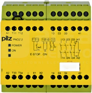 PNOZ 2 42VAC 3n/o 1n/c Przekaźnik bezpieczeństwa wył.aw/drzwi och/kurt.św