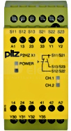 P2HZ X1 42VAC 3n/o 1n/c Przekaźnik bezpieczeństwa kontrola dwuręczna