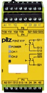 P2HZ X1P 24VDC 3n/o 1n/c 2so Przekaźnik bezpieczeństwa kontrola dwuręczna