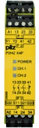 P2HZ X4P 24VDC 3n/o 1n/c Przekaźnik bezpieczeństwa kontrola dwuręczna