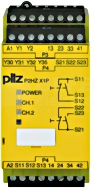 P2HZ X1P 110VAC 3n/o 1n/c 2so Przekaźnik bezpieczeństwa kontrola dwuręczna