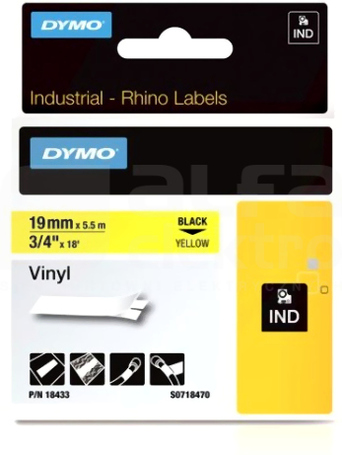 RHINO WINYLOWA ELASTY.ŻÓŁTA TAŚMA 19mm*5,5mb S0718470