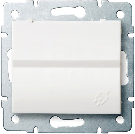 LOGI 02-1560-102 biały Gniazdo francuskie IP44